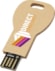 Bedrukbare USB-sleutel van gerecycled papier - Kraft bruin, met uw logo