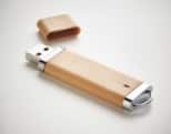 Duurzame USB-stick met stro PP-behuizing bedrukt met logo best buy