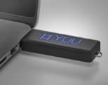 GlowLogo USB-stick met blauw licht logo