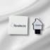 USB stick huis vorm met logo bedrukt