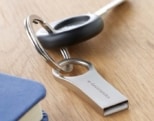 Mini USB-stick van aluminium met logo