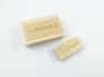 Houten USB stick hout gegraveerd met logo in houten doosje