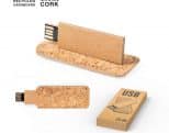 Duurzame USB-stick kurk met logo bedrukken