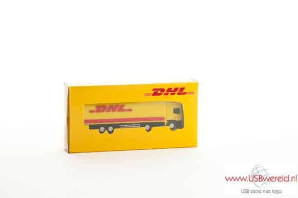 USB stick vrachtwagen DHL in doosje