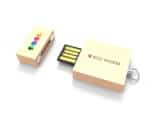 Duurzame hout usb stick bedrukt logo snel geleverd